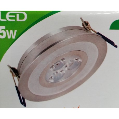 DOWNLIGHT COLOR DECOR 5W CENTRE BLANC FROID ANNEAU ROUGE