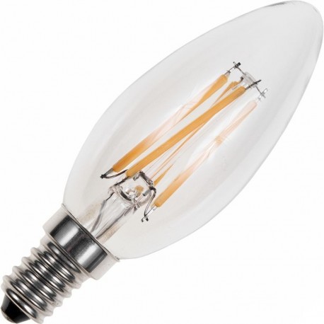 Ampoule LED E14 flamme 4,9W 470Lm 3000K - garantie 2 ans