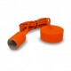 SUSPENSION SILICONE DOUILLE E27 ORANGE + CABLE 2 METRES