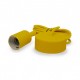 SUSPENSION SILICONE DOUILLE E27 JAUNE + CABLE 2 METRES