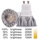 AMPOULE LED GU10 COB 5 WATTS 3000/1800K DIMMABLE 36°