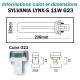 LAMPE SYLVANIA FLUO-COMPACTE LYNX-S 11WATTS 3000K G23 11 WATTS