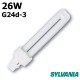 AMPOULE SYLVANIA FLUO-COMPACT G24D-3 26 WATTS 1800lm 3000K