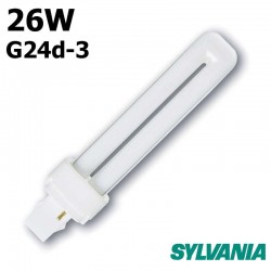 AMPOULE SYLVANIA FLUO-COMPACT G24D-3 26 WATTS 1800lm 3000K