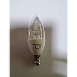 AMPOULE LED E14 FLAMME 3000K BLANC CHAUD 5 WATTS DIMMABLE
